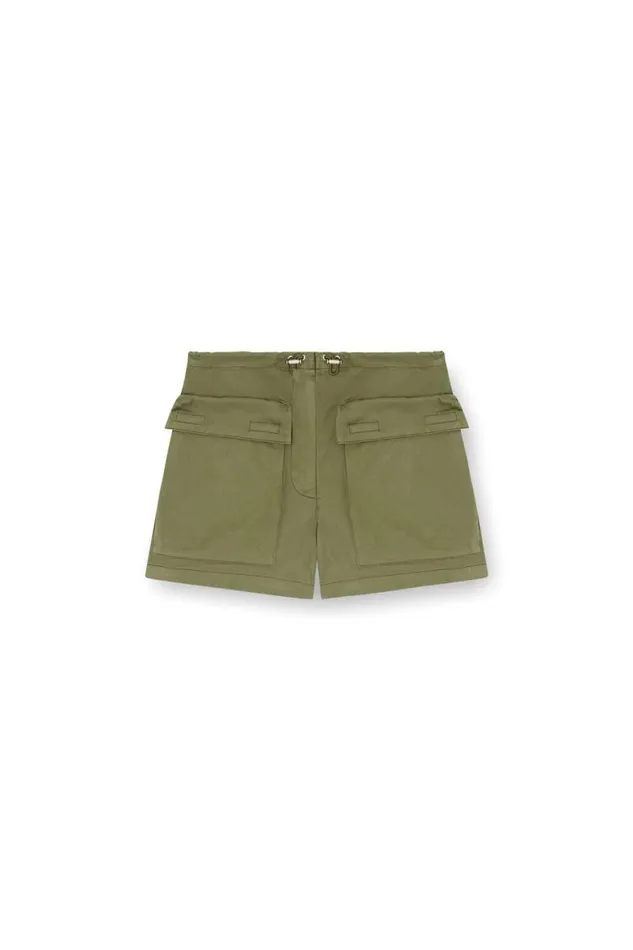 Women Diesel Pants and Shorts SENESIS Military Green