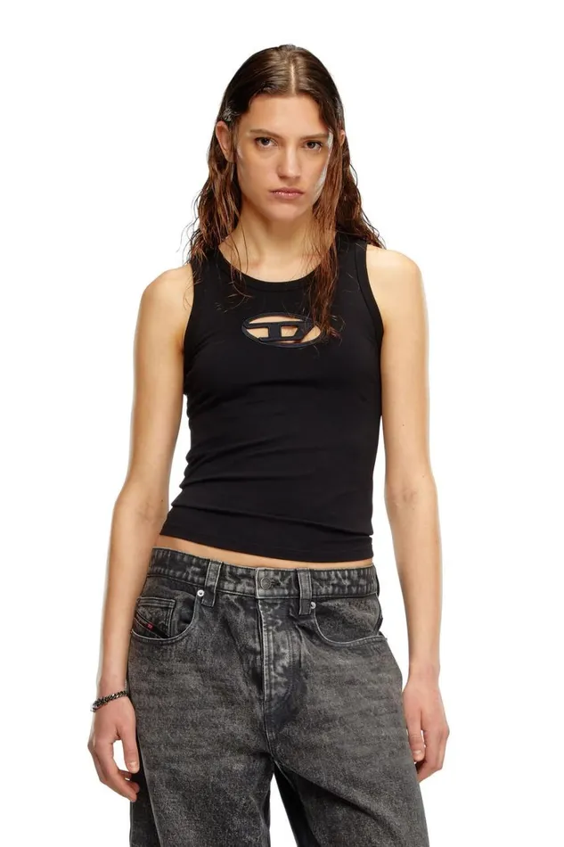 Women Diesel TShirts and Tops TLYNYSOD Black Women Diesel TShirts and Tops TLYNYSOD Black