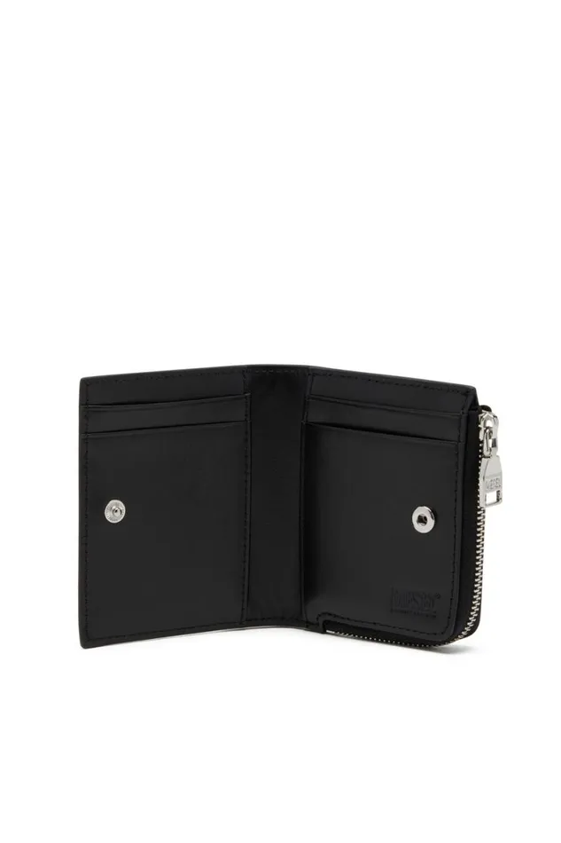 Women Diesel Wallets 1DR CARD HOLDER ZIP L Black Women Diesel Wallets 1DR CARD HOLDER ZIP L Black