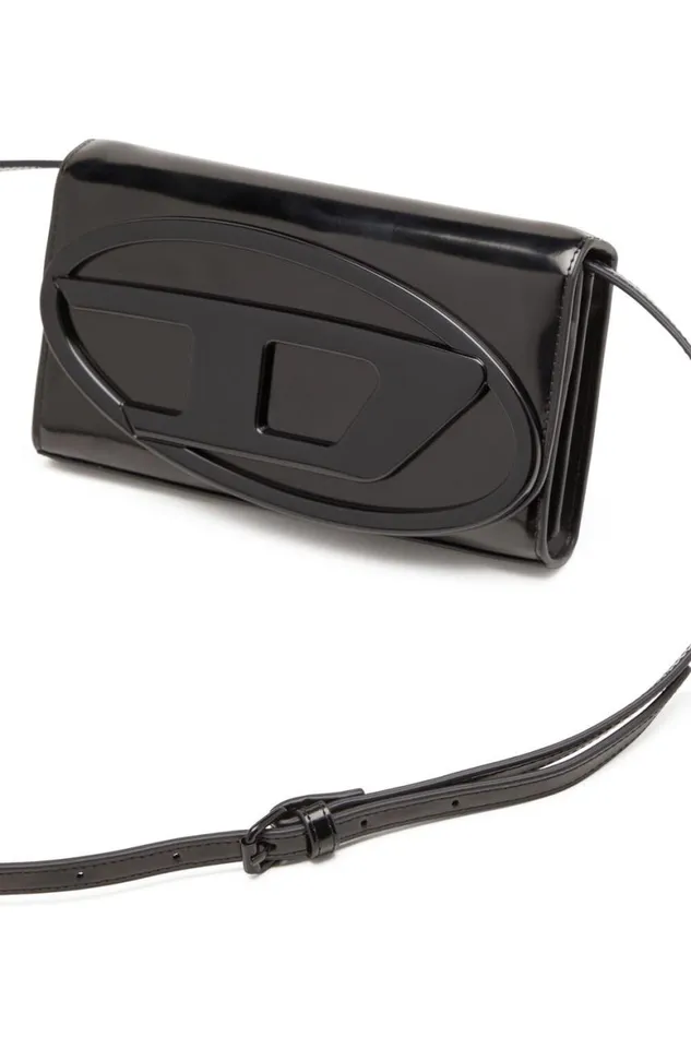 Women Diesel Wallets 1DR WALLET STRAP Black Women Diesel Wallets 1DR WALLET STRAP Black