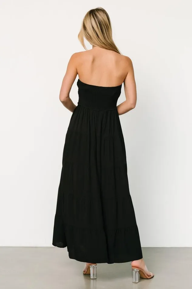 Women Domenica Strapless Maxi Dress Black Baltic Born Maxi Dresses Women Domenica Strapless Maxi Dress Black Baltic Born Maxi Dresses