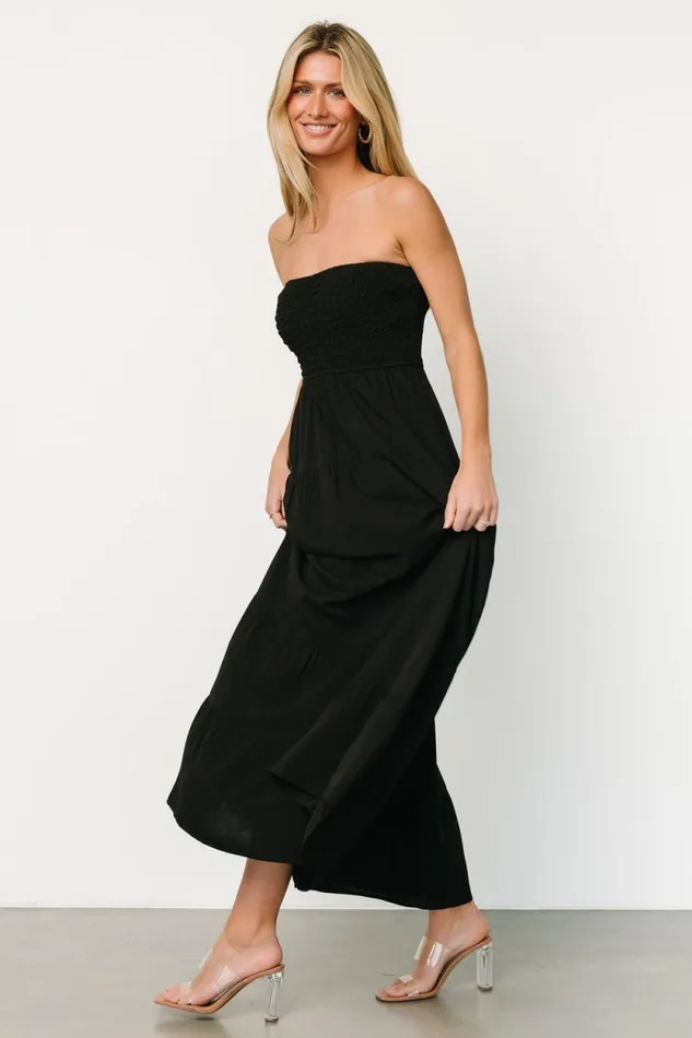 Women Domenica Strapless Maxi Dress Black Baltic Born Maxi Dresses Women Domenica Strapless Maxi Dress Black Baltic Born Maxi Dresses