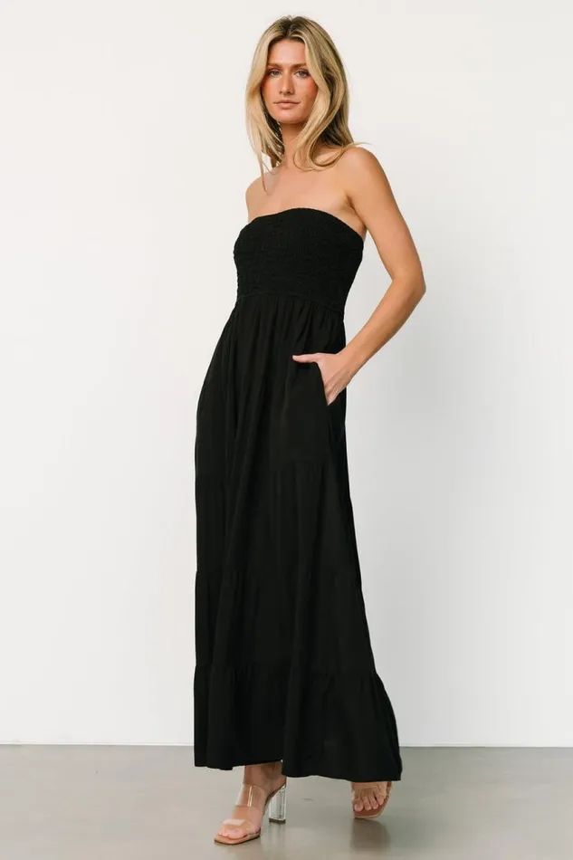 Women Domenica Strapless Maxi Dress Black Baltic Born Maxi Dresses Women Domenica Strapless Maxi Dress Black Baltic Born Maxi Dresses