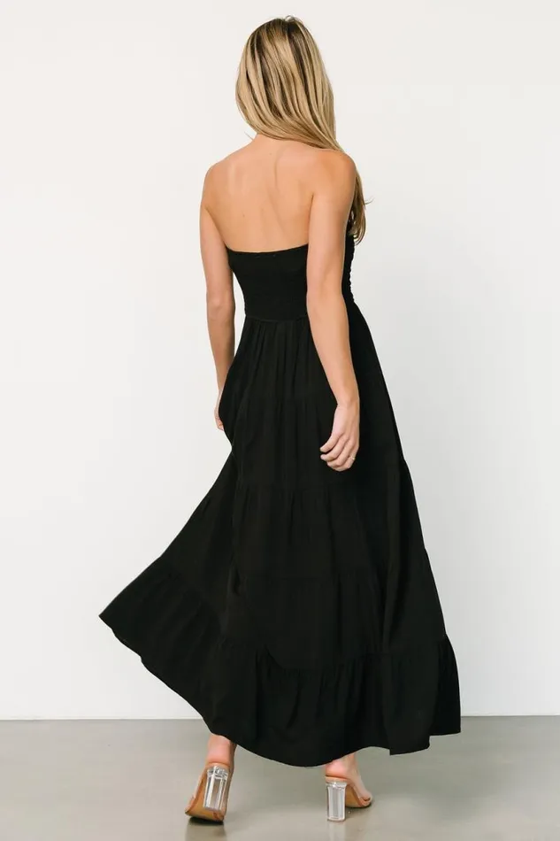 Women Domenica Strapless Maxi Dress Black Baltic Born Maxi Dresses Women Domenica Strapless Maxi Dress Black Baltic Born Maxi Dresses