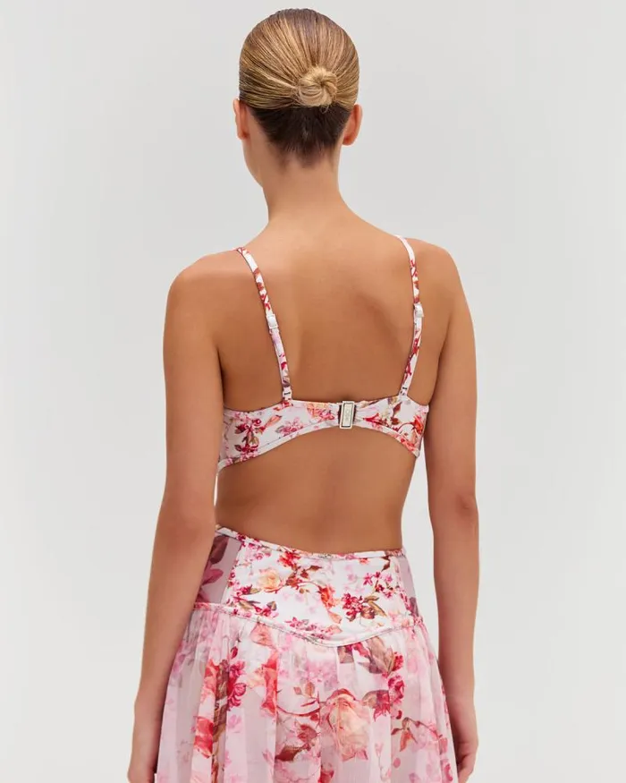 Women Dresses and Jumpsuits PatBO Floral Haze Bustier Beach Dress Vapor