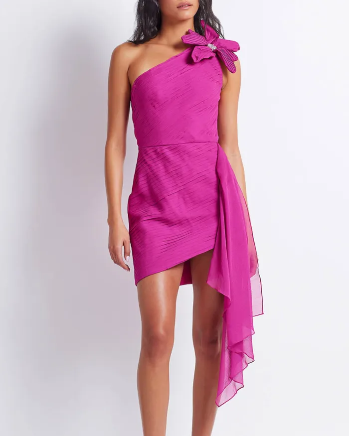 Women Dresses and Jumpsuits PatBO Flower Appliqu Mini Dress FINAL SALE Pink
