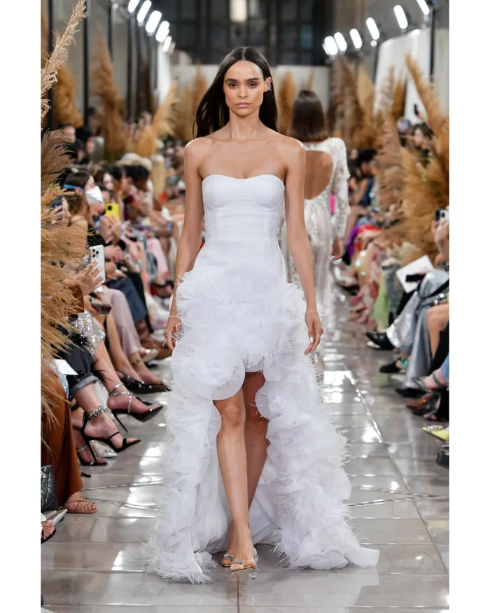 Women Dresses and Jumpsuits PatBO HandEmbroidered Strapless Gown EXCLUSIVE White