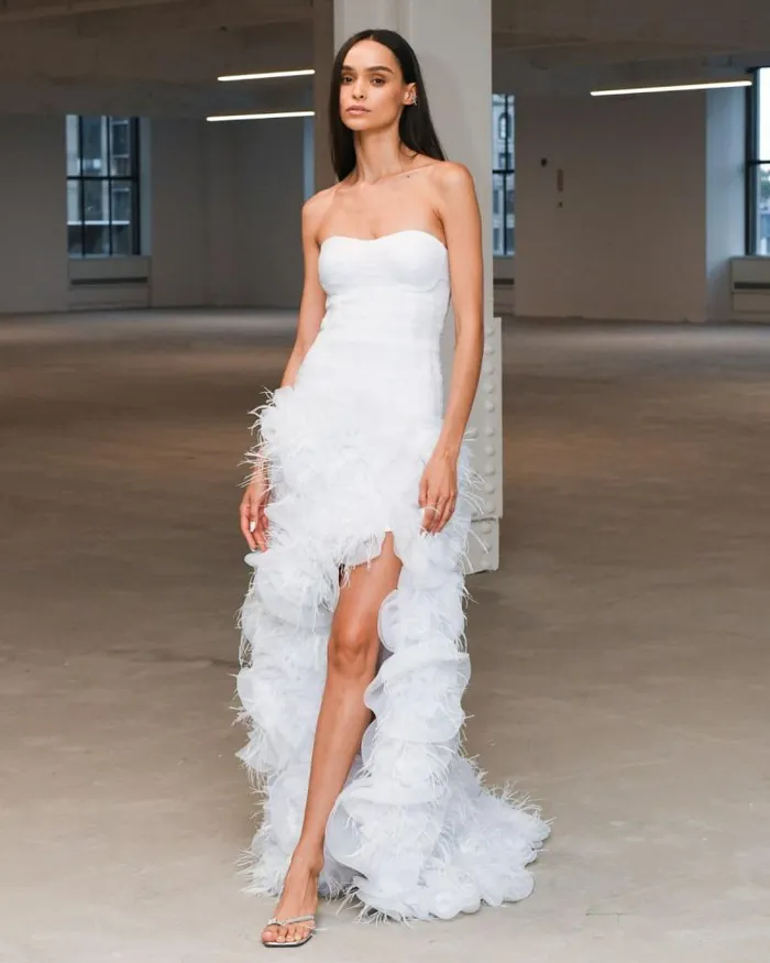 Women Dresses and Jumpsuits PatBO HandEmbroidered Strapless Gown EXCLUSIVE White