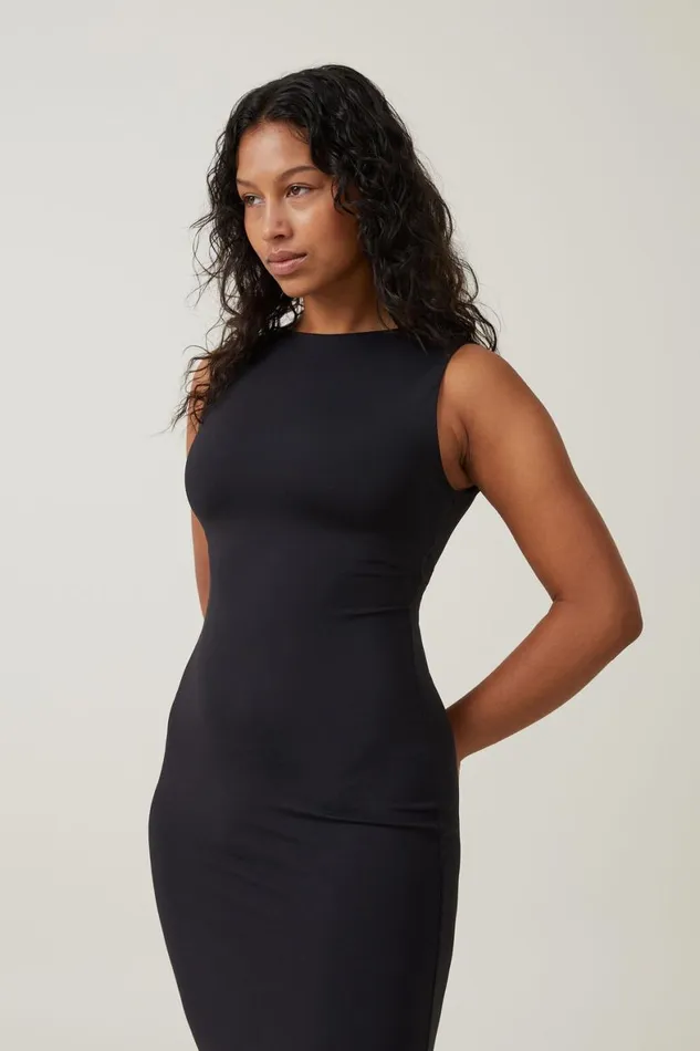 Women Dresses Cotton On Low Back Luxe Maxi Dress Black