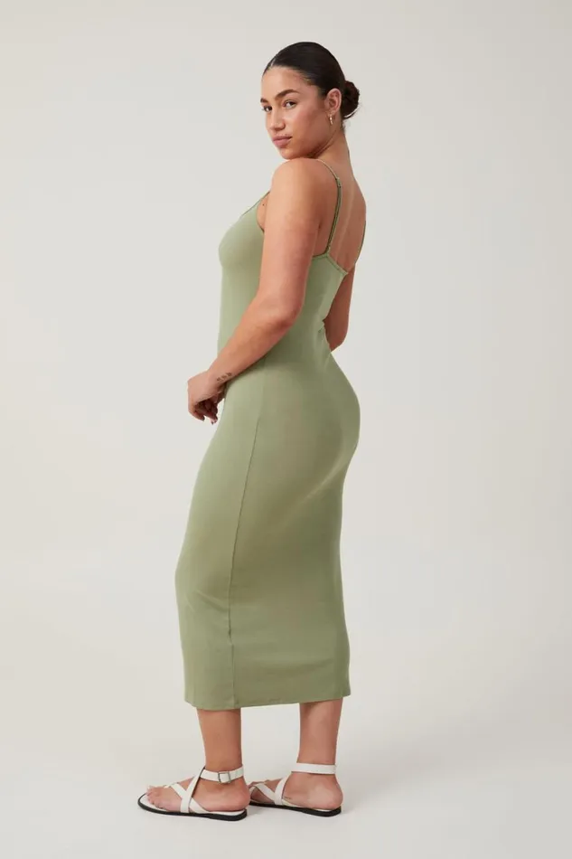 Women Dresses Cotton On Staple 90S Slip Maxi Dress Cool Khaki