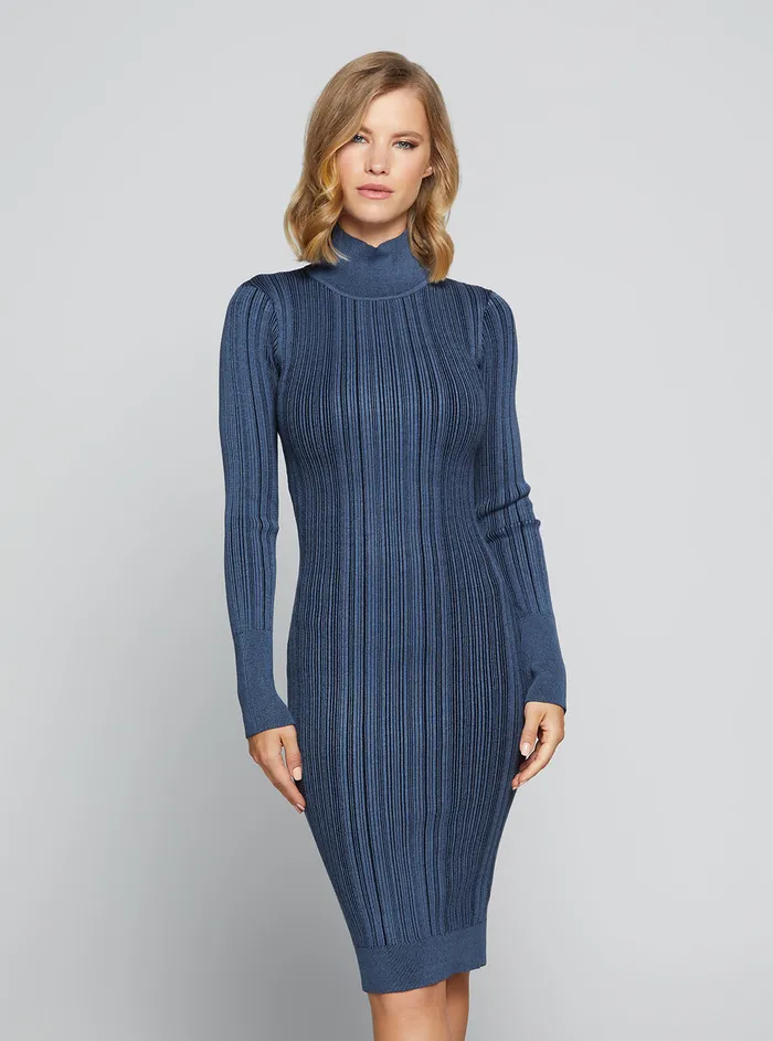 Women Dresses GUESS Eco Sea Blue Colette Midi Dress