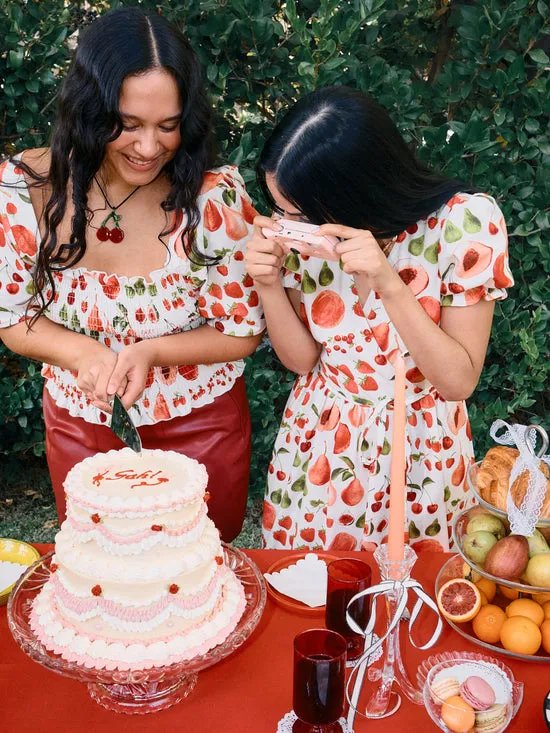 Women Dresses Lisa Says Gah Topanga Dress Fruit Print