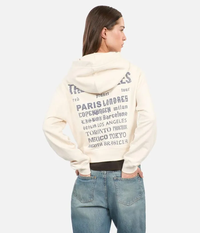 Women Ecru Hoodie With Serigraphy THE KOOPLES Sweatshirts