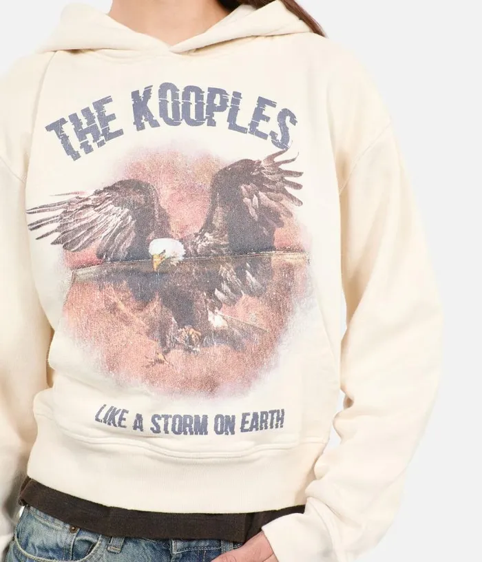 Women Ecru Hoodie With Serigraphy THE KOOPLES Sweatshirts