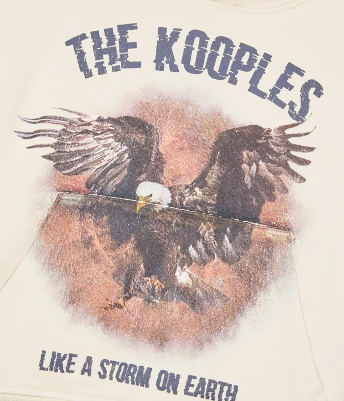 Women Ecru Hoodie With Serigraphy THE KOOPLES Sweatshirts