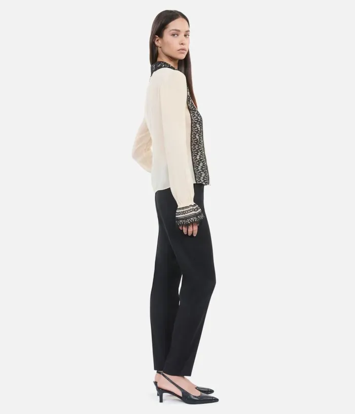 Women Ecru Silk Shirt THE KOOPLES Blouses and Shirts
