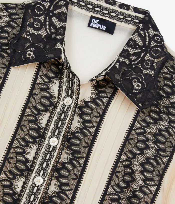 Women Ecru Silk Shirt THE KOOPLES Blouses and Shirts