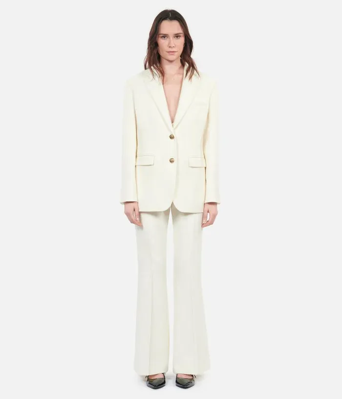 Women Ecru Suit Jacket THE KOOPLES Blazers and Suits