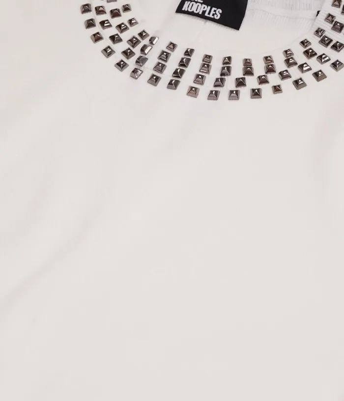 Women Ecru Sweater With Spikes THE KOOPLES Sweaters
