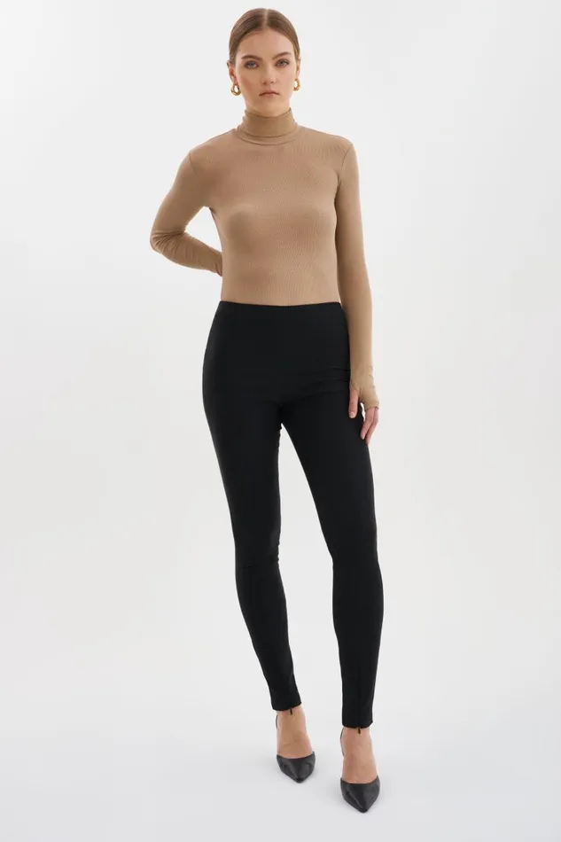Women ELAINE Twill Leggings Black LAMARQUE Pants and Shorts