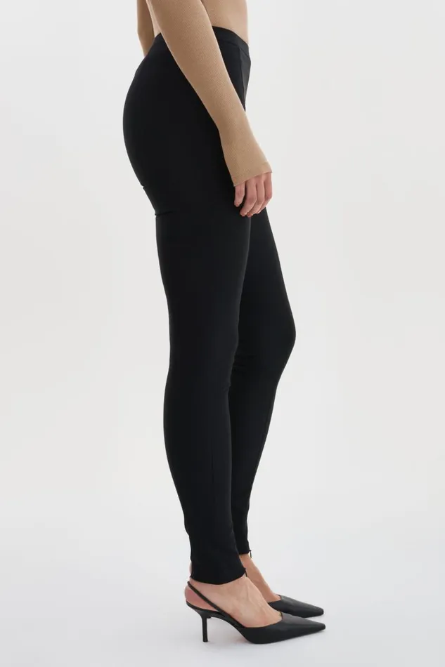 Women ELAINE Twill Leggings Black LAMARQUE Pants and Shorts