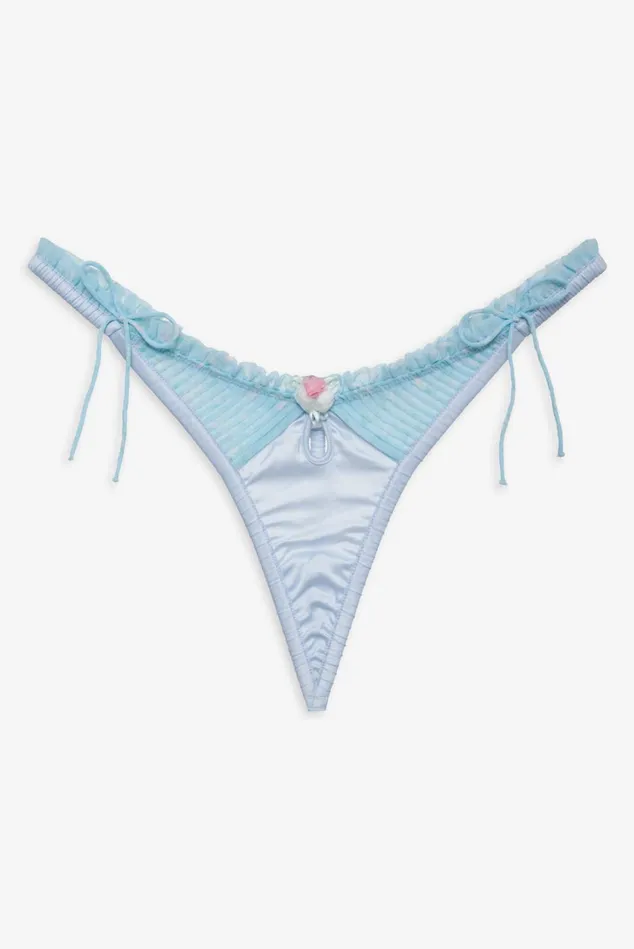 Women Ellery Thong Panty Blue For Love and Lemons Lingerie Women Ellery Thong Panty Blue For Love and Lemons Lingerie