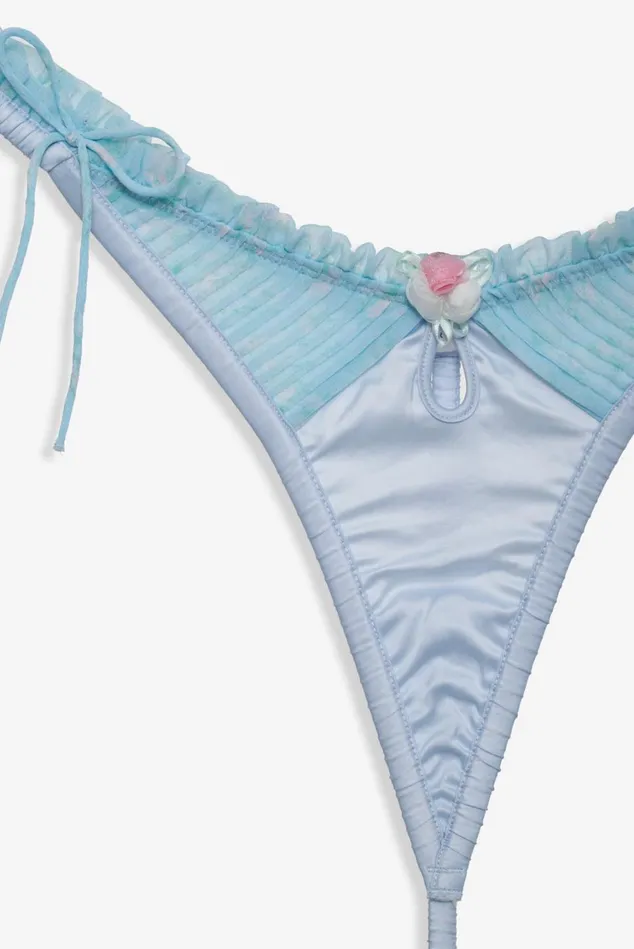 Women Ellery Thong Panty Blue For Love and Lemons Lingerie Women Ellery Thong Panty Blue For Love and Lemons Lingerie