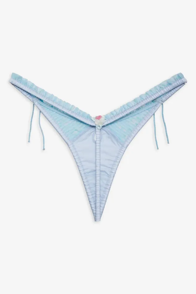 Women Ellery Thong Panty Blue For Love and Lemons Lingerie Women Ellery Thong Panty Blue For Love and Lemons Lingerie