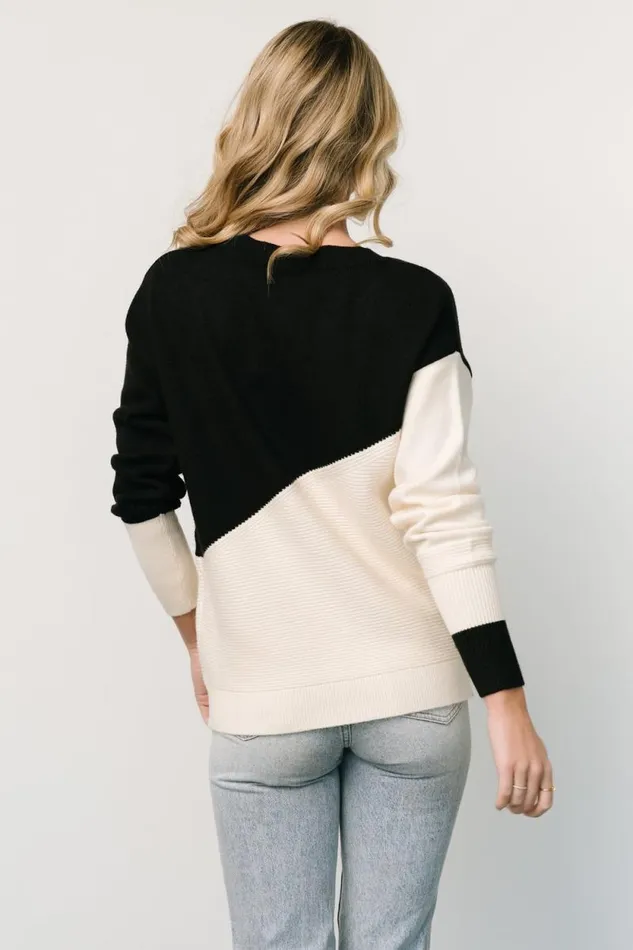 Women Emmy Sweater Black Cream Baltic Born Sweaters