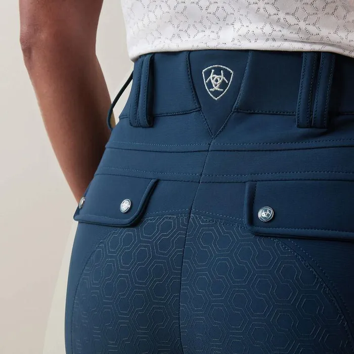 Women English Riding Ariat WMS Tri Factor Grip Full Seat Breech Deep Petroleum Women English Riding Ariat WMS Tri Factor Grip Full Seat Breech Deep Petroleum