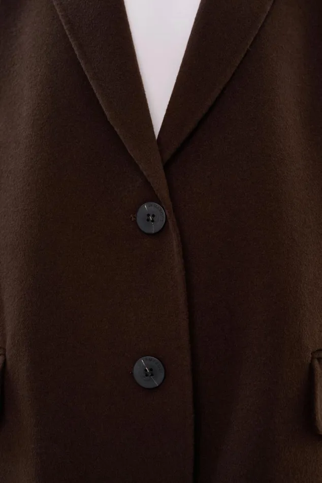 Women ENNIS Oversized Wool Blazer Dark Brown LAMARQUE Blazers Women ENNIS Oversized Wool Blazer Dark Brown LAMARQUE Blazers