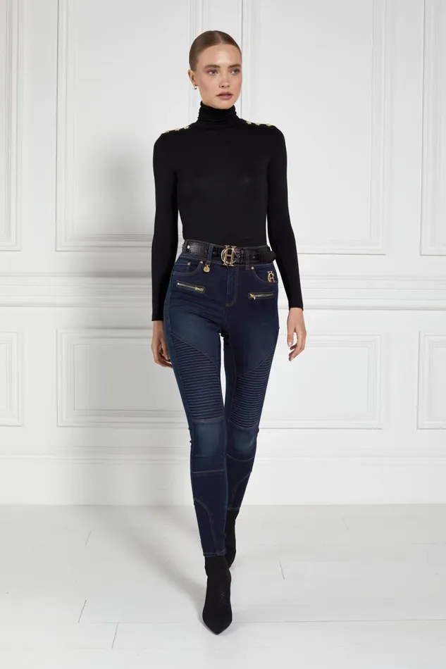 Women Essential Roll Neck Black Holland Cooper Tops Women Essential Roll Neck Black Holland Cooper Tops