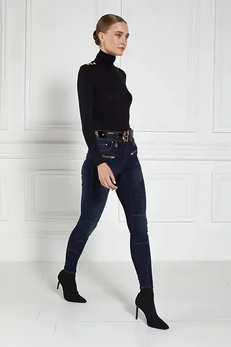 Women Essential Roll Neck Black Holland Cooper Tops Women Essential Roll Neck Black Holland Cooper Tops