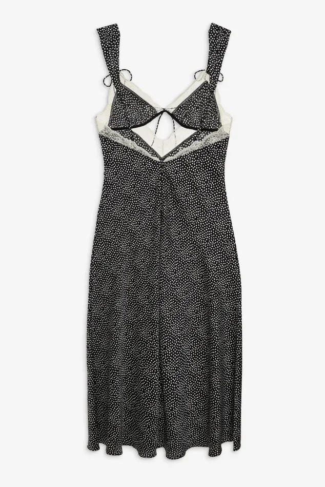 Women Evangeline Midi Slip Dress Black For Love and Lemons Lingerie Women Evangeline Midi Slip Dress Black For Love and Lemons Lingerie