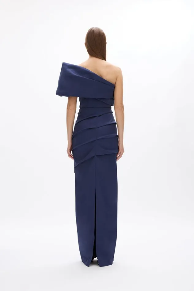 Women Evening Dresses Rachel Gilbert Kat Gown In Navy