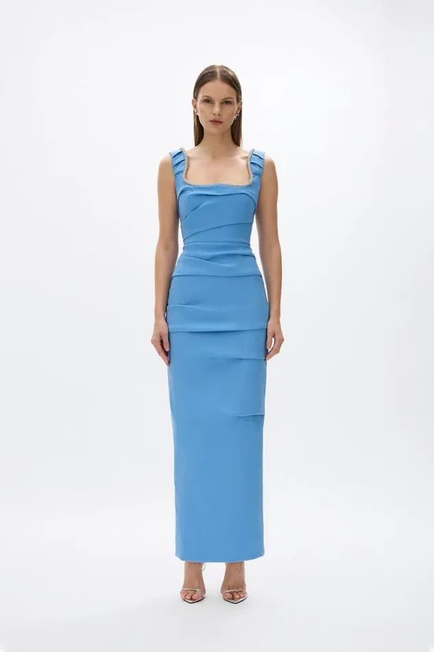 Women Evening Dresses Rachel Gilbert Onyx Gown Marina Blue