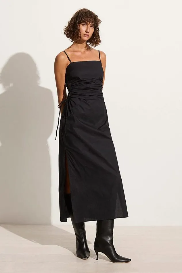 Women Faithfull The Brand Dresses Beatriz Midi Dress Black