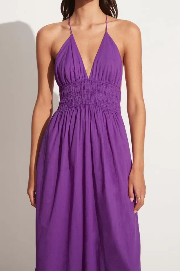 Women Faithfull The Brand Dresses Bisetta Maxi Dress Violet 8211 Final Sale