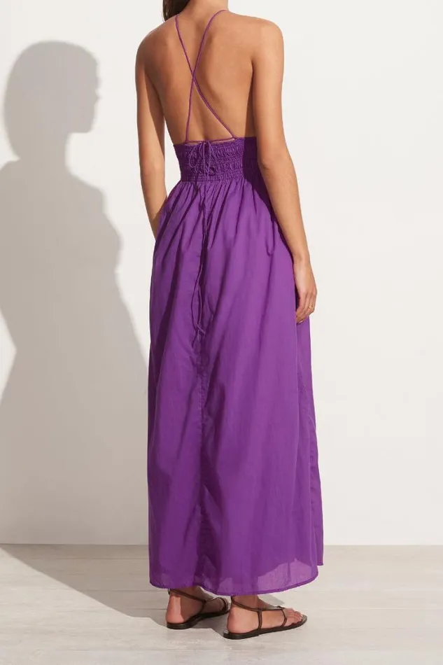Women Faithfull The Brand Dresses Bisetta Maxi Dress Violet 8211 Final Sale