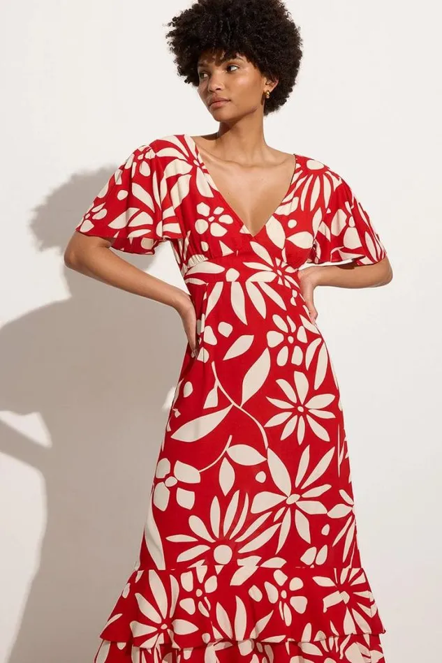 Women Faithfull The Brand Dresses San Isidro Midi Dress De La Paz Floral