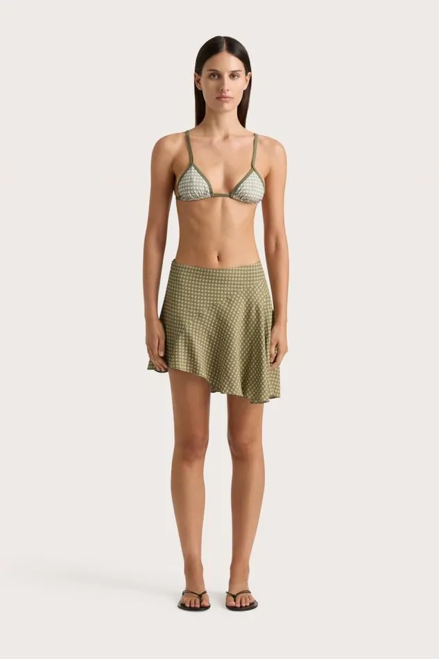 Women Faithfull The Brand Skirts and Shorts Emalee Mini Skirt Oliander Khaki