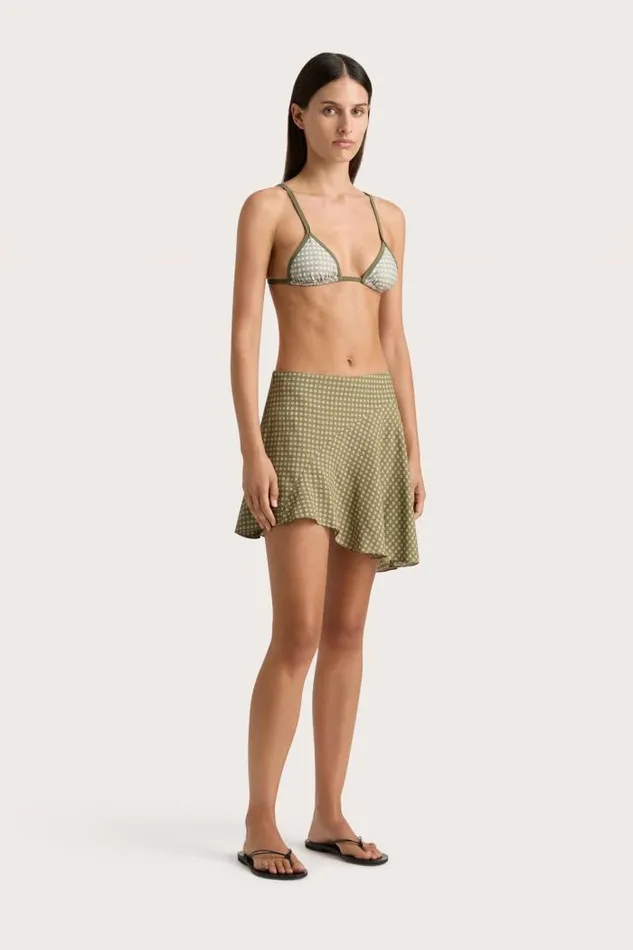 Women Faithfull The Brand Skirts and Shorts Emalee Mini Skirt Oliander Khaki