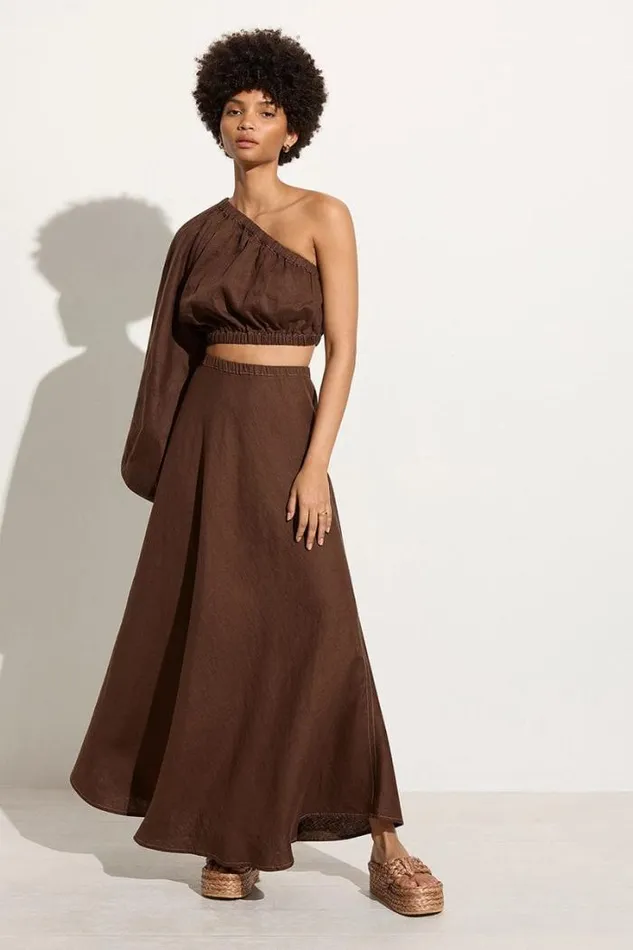 Women Faithfull The Brand Skirts and Shorts Heba Skirt Cacao