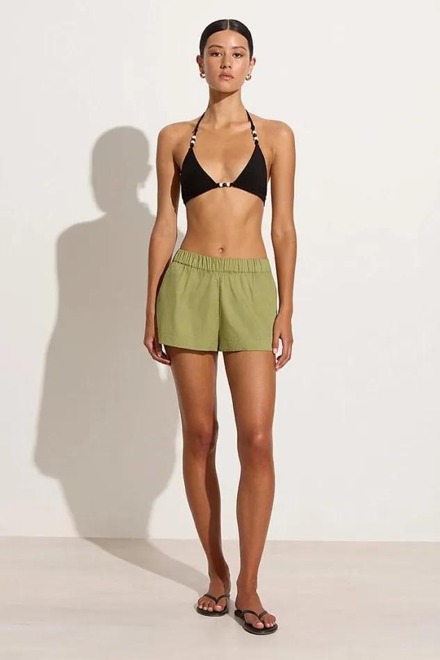 Women Faithfull The Brand Skirts and Shorts Lorenso Short Khaki 8211 Final Sale