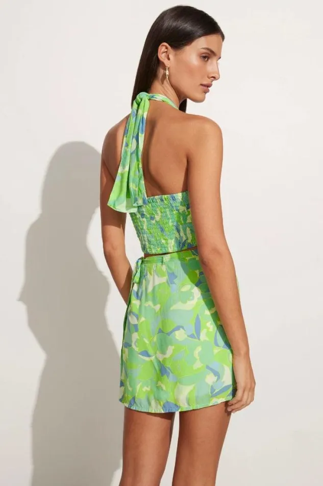 Women Faithfull The Brand Skirts and Shorts Lucio Wrap Skirt Galarosa Print 8211 Final Sale