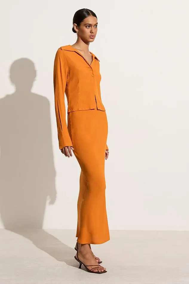 Women Faithfull The Brand Skirts and Shorts Sinem Skirt Orange