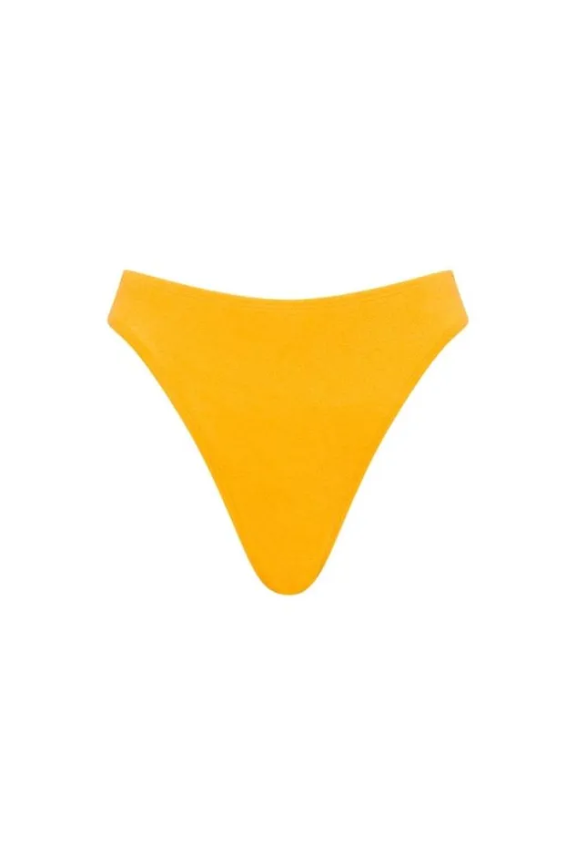 Women Faithfull The Brand Swim Citra Bikini Bottoms Citrus Towelling 8211 Final Sale
