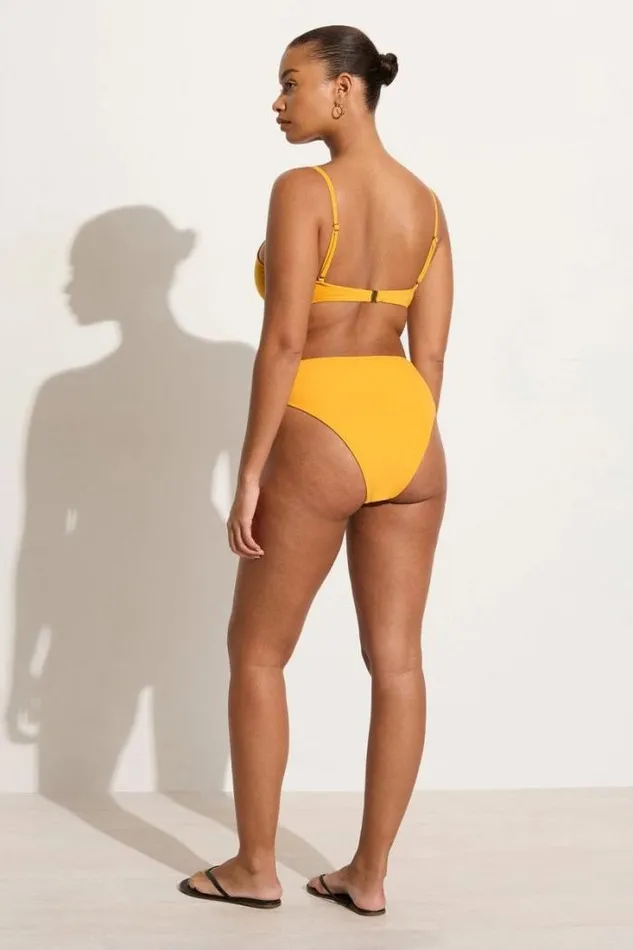 Women Faithfull The Brand Swim Citra Bikini Bottoms Citrus Towelling 8211 Final Sale