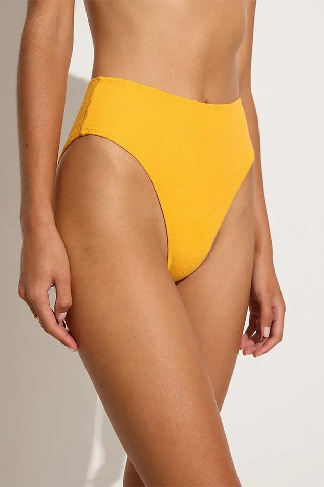 Women Faithfull The Brand Swim Citra Bikini Bottoms Citrus Towelling 8211 Final Sale