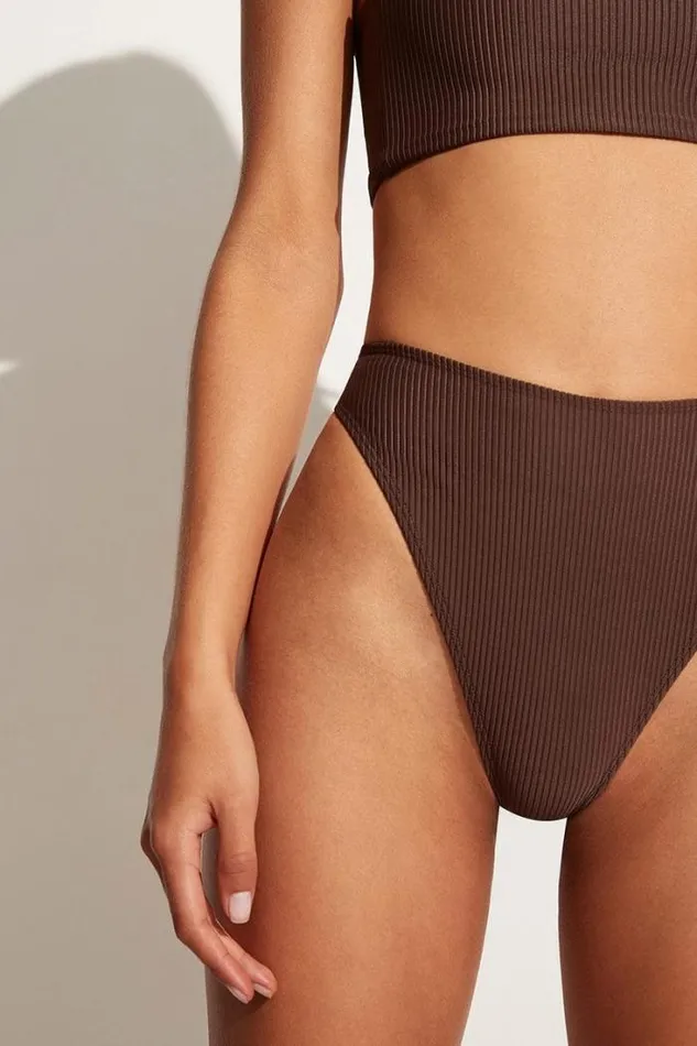 Women Faithfull The Brand Swim Dylla Bikini Bottoms Coffee 8211 Final Sale